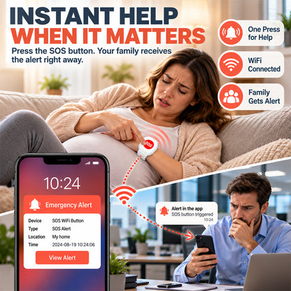 Smart SOS Emergency Alert Wristband